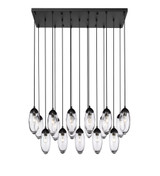 Arden 17 Light Linear Chandelier 12 x 18 Inches Wide by Z-Lite - 651P-17L