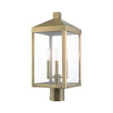 Nyack 3 Light Outdoor Post Top Lantern 8.25 x 19.5 Inches by Livex  - 20592