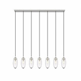 Arden 7 Light Linear Chandelier 12 x 4.75 Inches Wide by Z-Lite - 651P-7L