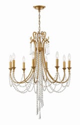 Arcadia 8 Light Medium Chandelier by Crystorama - ARC-1908