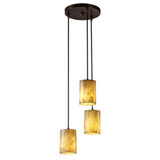 Alabaster Rocks Mini 3 Light Mini Pendant by Justice Design - ALR-8818-10