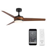 Steynton Road 3 Blade Ceiling Fan with Light Kit 54 Inches Wide by BSH - 156-BEL-1157945