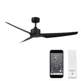 Pellbrook Road 3 Blade Smart Ceiling Fan with Remote Control 60 Inch Wide by BSH - 156-BEL-1105536