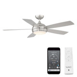Carisbrook Avenue 5 Blade Ceiling Fan with Light Kit 52 Inches Wide by BSH - 156-BEL-1011955