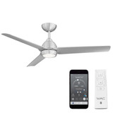 Bracken Heights 3 Blade Ceiling Fan with Light Kit 54 Inches Wide by BSH - 156-BEL-930548