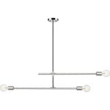 Modernist 3 Light Chandelier In Sleek Style 8 x 4.75 Inches Wide by Z-Lite - 731-3