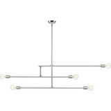 Modernist 5 Light Chandelier In Sleek Style 15 x 4.75 Inches Wide by Z-Lite - 731-5