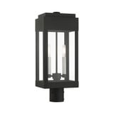 York 2 Light Outdoor Post Top Lantern 6.13 x 19.75 Inches by Livex  - 21236