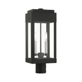 York 2 Light Outdoor Post Top Lantern 6.13 x 19.75 Inches by Livex - 21236