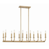 Bailey 12 Light Oversized Linear Chandelier by Crystorama - BAI-A2112