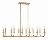 Bailey 12 Light Oversized Linear Chandelier by Crystorama - BAI-A2112