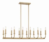 Bailey 12 Light Oversized Linear Chandelier by Crystorama - BAI-A2112