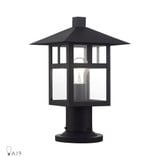 Crestlake 1 Light Large Outdoor Post Top Lantern 13.5 x 9 Inches by Livex  - 21325