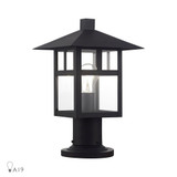 Crestlake 1 Light Large Outdoor Post Top Lantern 13.5 x 9 Inches by Livex  - 21325