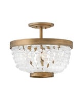 Dune 20W 4 LED 16 Inch Wide Semi Flush Mount by Fredrick Ramond - FR30203