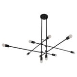 Mika 10 Light Chandelier 15.25 Inch Tall and 49.25 Inch Wide by Oxygen - 3-697-IN