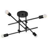 Mika 4 Light Semi Flush Mount 11 Inch Tall and 20 Inch Wide by Oxygen - 3-696