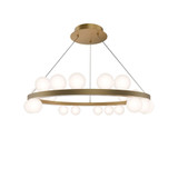 Frog Fold 42W 21 4CCT LED Chandelier 6.75 Inch Tall X 28 Inch Wide by BSH - 2471-BEL-1374097