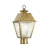 Mansfield 2 Light Outdoor Post Top Lantern 9 x 16.5 Inches by Livex  - 2166