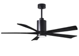Patricia 5 5 Blade Ceiling Fan with Light Kit 60 Inch Wide by Matthews Fans - PA5-60