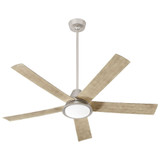 Temple 56 Inch 24W 1 LED 5 Blade Ceiling Fan with Light Kit by Oxygen - 3-115