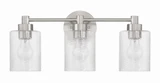 Lyndsey 3 Light Bath Vanity 9 Inch Tall and 20.25 Inch Wide by Craftmade - 60203