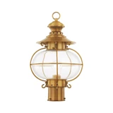 Harbor 1 Light Outdoor Post Top Lantern 10.5 x 17 Inches by Livex - 2224