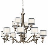 Lacey 12 Light Oversized 2 Tier Chandelier by Kichler - 42383