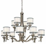Lacey 12 Light Oversized 2 Tier Chandelier by Kichler - 42383