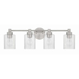Lyndsey 4 Light Bath Vanity 9 Inch Tall and 28.25 Inch Wide by Craftmade - 60204
