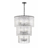 Glacier 12 Light Chandelier 38 Inch Tall and 27.5 Inch Wide by Z-Lite - 1943-36