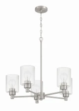 Lyndsey 5 Light Chandelier 28.75 Inch Tall and 24 Inch Wide by Craftmade - 60225