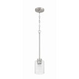 Lyndsey 1 Light Mini Pendant 20.75 Inch Tall and 5 Inch Wide by Craftmade - 60291