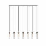 Beau 7 Light Linear Chandelier 12.75 x 4.75 Inches Wide by Z-Lite - 740P-7L
