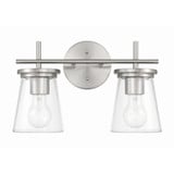Connell 2 Light Bath Vanity 9.38 Inch Tall and 14.5 Inch Wide by Craftmade - 60402
