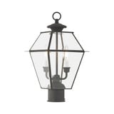 Westover 2 Light Outdoor Post Top Lantern 9 x 16.5 Inches by Livex  - 2284