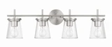 Connell 4 Light Bath Vanity 9.38 Inch Tall and 30.5 Inch Wide by Craftmade - 60404
