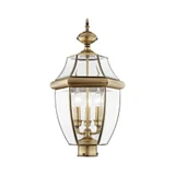 Monterey 3 Light Outdoor Post Top Lantern 12.5 x 23.5 Inches by Livex  - 2354