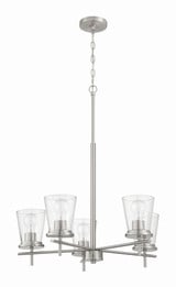 Connell 5 Light Chandelier 27.75 Inch Tall and 25 Inch Wide by Craftmade - 60425