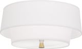 Decker 2 Light 17 Inch Wide Flush Mount by Robert Abbey - DeckerFM