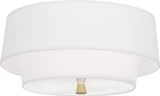 Decker 2 Light 17 Inch Wide Flush Mount by Robert Abbey - DeckerFM