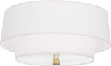 Decker 2 Light 17 Inch Wide Flush Mount by Robert Abbey - DeckerFM