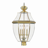 Monterey 4 Light Outdoor Post Top Lantern 16 x 29 Inches by Livex - 2358