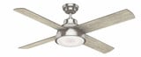 Levitt 4 Blade 54 Inch Ceiling Fan with Wall Control by Casablanca Fans - 5943-54CFLK