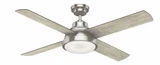 Levitt 4 Blade 54 Inch Ceiling Fan with Wall Control by Casablanca Fans - 5943-54CFLK