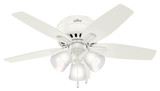 Newsome 42 Inch Low Profile Ceiling Fan with LED Light Kit by Hunter Fans - 1000083
