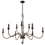 Teren 9 Light Oversized 2 Tier Chandelier by Hunter - 19281