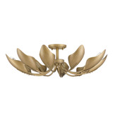 Juneway 10 Light Flush Mount 7.25 Inch Tall and 28 Inch Wide by Hunter - 48220