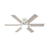 Georgetown 6 Blade Ceiling Fan with Light Kit 52 Inches Wide by Hunter Fans - 51878
