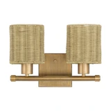 Weavington 2 Light Bath Vanity 9.5 Inch Tall and 14 Inch Wide by Livex - 13702